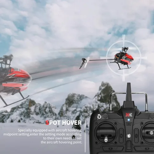 Miniatura 6 de GoolRC Helicóptero RC, helicóptero de control remoto WLtoys K110S, avión RC de 6 canales con giroscopio de modo 3D/6G, fácil de volar para adultos