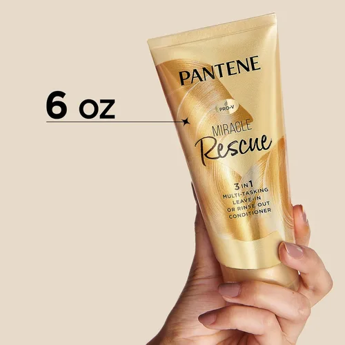 Miniatura 9 de Pantene Miracle Rescue - Acondicionador sin enjuague 3 en 1, acondicionador con enjuague, protector térmico para cabello, desenredante