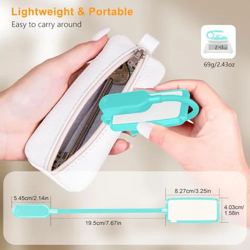 Miniatura 8 de Gritin Luz de libro recargable de 16 LED para leer en la cama, cuidado de los ojos, 3 temperaturas de color, brillo de atenuación continua, 80 horas