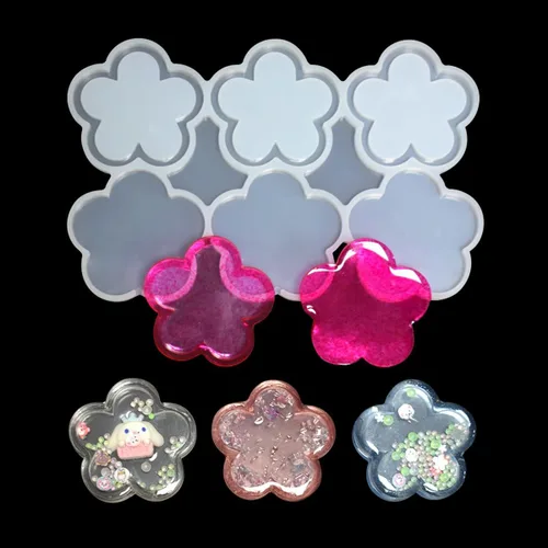 Miniatura 4 de mostsom Moldes de silicona para piruletas, moldes de silicona para piruletas de chocolate, con diseño de hojas, flores, dulces, sin palillos, 2