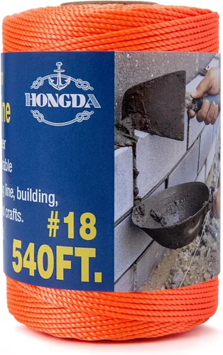 Miniatura 25 de HONGDA Cuerda de nailon, cuerda de nailon trenzado #18 de 250 pies, perfecta para trabajos de mampostería y para el diseño de construcción general