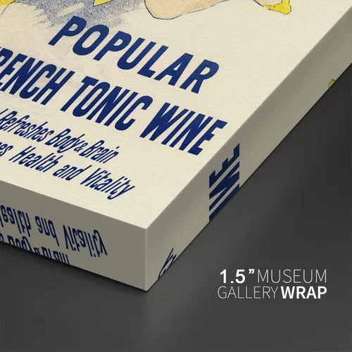 Miniatura 3 de Cuadro de Lienzo Vin Mariani - Anuncio Clásico Vintage de Vino - Póster de 32x48 pulgadas Anuncio de Vin Mariani