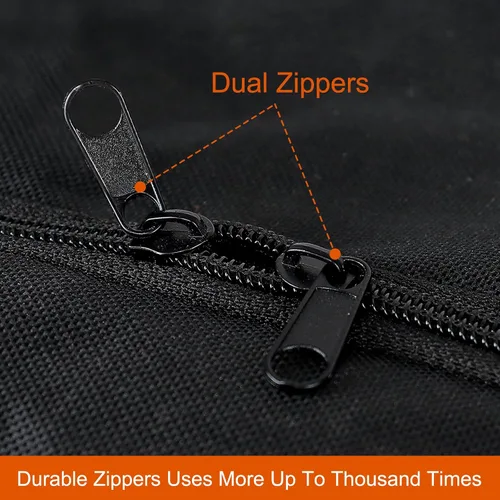 Miniatura 3 de Nomiou Bolsa de lona deportiva Bolsa grande para viajes, tela duradera 600D, bolsa de lona plegable para hombres y mujeres, Negro