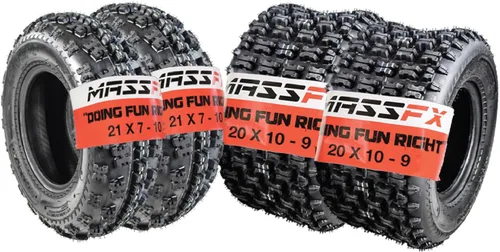 Miniatura 12 de MASSFX 20x10-9 Neumático Trasero para Vehículos Todo Terreno (ATV), Utilidad-Tarea (UTV) y Lado a Lado (SxS) - 4 Capas con Profundidad de Banda