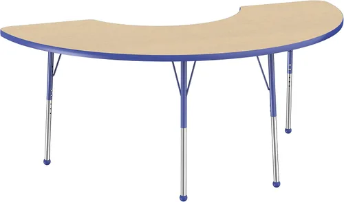 Miniatura 72 de FDP Clover Mesa de Actividades Escolar y de Oficina (48 x 48 pulgadas), patas estándar con deslizadores giratorios para entornos de asientos