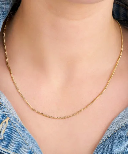Miniatura 4 de Barzel Collar de cadena de oro chapado en oro de 18 quilates eslabones cubanos de 0.079in, 0.118in, 0.157in, 0.197in, para mujeres u hombres