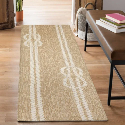 Miniatura 51 de Liora Manne CAPR5163633 - Alfombra costera para interiores y exteriores, color azul marino, 2 pies x 5 pies Cuerdas Navy