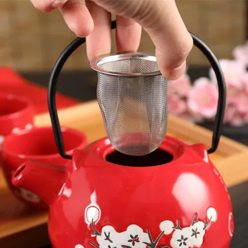 Miniatura 9 de 6 uds. Tetera de té de repuesto de acero inoxidable de malla de filtro Infusor de té chino tetera tetera japonesa Tetera Colador de malla Accesorios