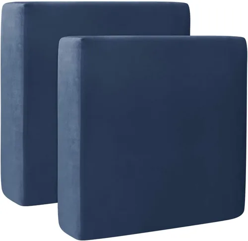 Miniatura 15 de Fundas de cojín de terciopelo para sofá, funda elástica para cojín de sofá suave, protector de muebles extraíble y lavable para sala de estar, Negro