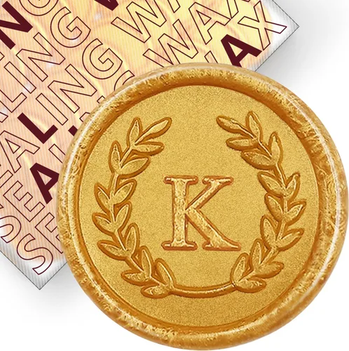 Miniatura 46 de 100 calcomanías adhesivas de sello de cera con letra A, hechas a mano, sin necesidad de sellar, rasgar y usar calcomanías de cera para invitaciones
