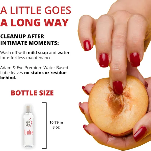 Miniatura 5 de Adam & Eve Lubricante a base de agua, lubricante personal, lubricante de larga duración no pegajoso y sin manchas para hombres, regalos para mujeres