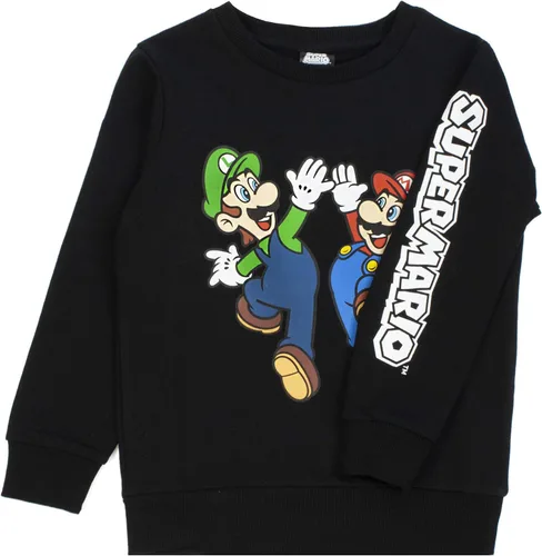 Miniatura 4 de SUPER MARIO Sudadera Luigi Character Gamers - Sudadera de manga larga para niños Negro