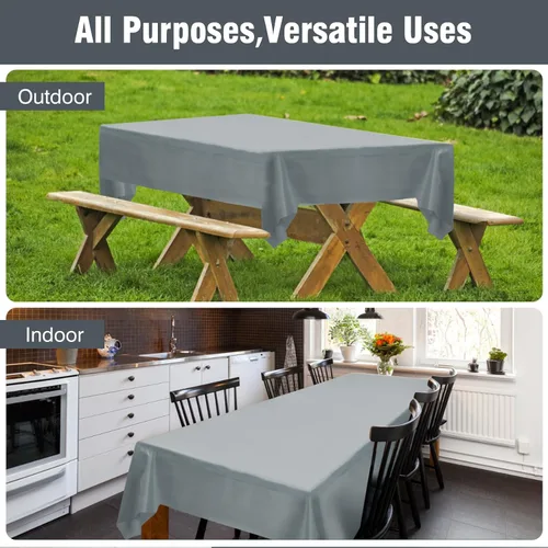 Miniatura 179 de Rollo de plástico para cubierta de mesa color verde manzana, 40 pulgadas x 100 pies, rollo de plástico resistente para cubierta de mesa de banquetes
