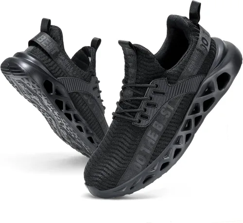 Miniatura 33 de Furuian - Tenis con punta de acero para hombres y mujeres, zapatos de seguridad ligeros, cómodos, a prueba de pinchazos, zapatos de trabajo