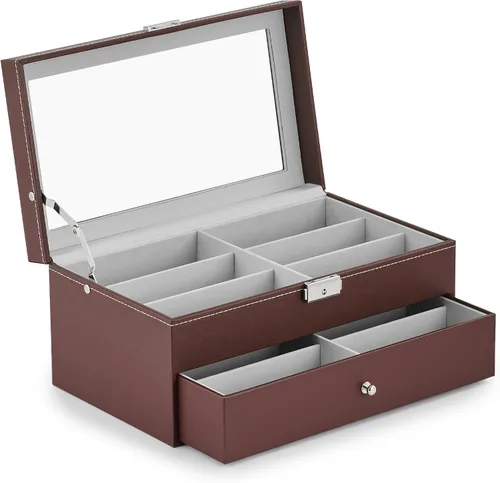 Miniatura 32 de Caja para anteojos de Co-z, organizador de anteojos, caja de almacenamiento con visualización