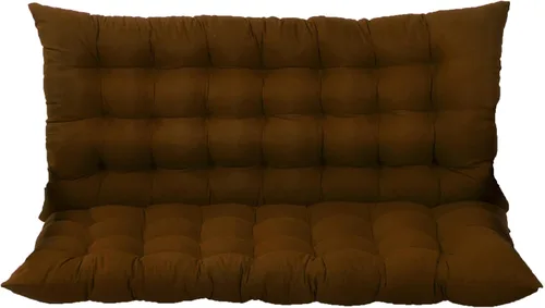 Miniatura 10 de Cojín de banco grueso con respaldo, cojín para silla columpio con lazos, cojines de repuesto para columpio al aire libre para jardín, patio, cocina