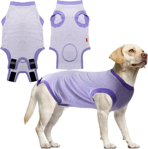 Miniatura 9 de Traje de Recuperación de Cirugía de Perro, Traje de Recuperación Quirúrgica para Perro Macho Hembra Neuter, Camisa de Esterilización Mameluco