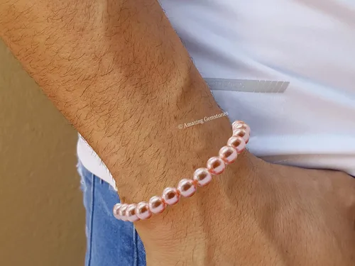Miniatura 409 de Amazing Gemstone Pulsera de cristal para mujeres y hombres, pulsera de cristal curativo de protección, pulsera elástica con cuentas de piedras