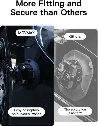 Miniatura 8 de Movmax Brazo de cuchilla para DJI Pocket 4/3, soporte de cámara con ventosa electrónica solar con tornillo de 1/4, DJI Osmo Pocket 3 accesorios