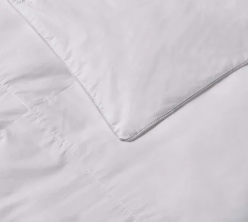 Miniatura 7 de Blue Ridge Home Fashions Home Fashion - Edredón de plumón de ganso blanco y plumas, 100% algodón, matrimonial/queen, todas las estaciones