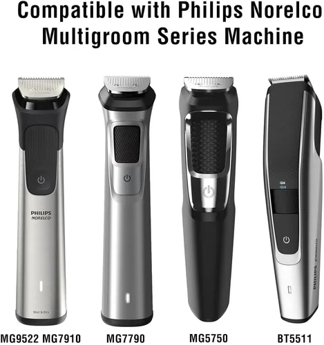 Miniatura 3 de maxeylead Cuchilla de repuesto de tamaño completo de 1.260 in compatible con Philips Norelco Multigroom MG3750 MG5750 MG7750 MG7790 MG9510 BT5511