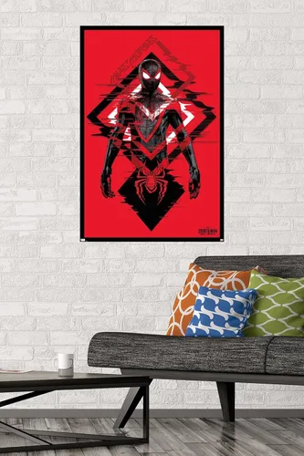 Miniatura 2 de Trends International Marvel's Spider-Man: Miles Morales - Póster de pared de traje, 22.375 x 34 pulgadas, versión premium sin marco