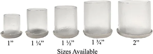 Miniatura 2 de Protector de suelo para patas de silla, funda transparente con deslizamiento para alfombra (5 (1 pulgada)