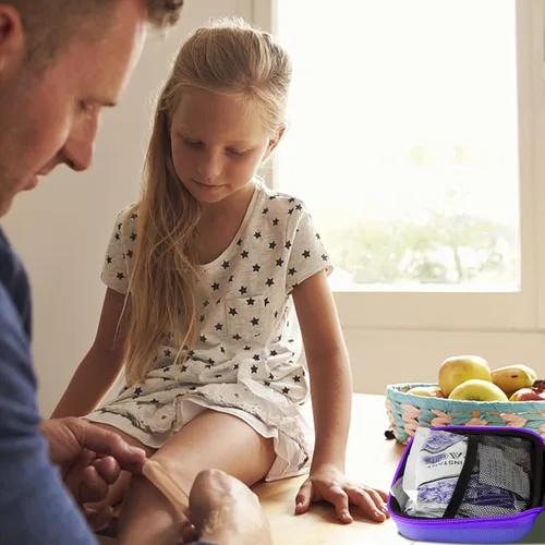 Miniatura 5 de Kit de Primeros Auxilios de Supervivencia para Coche-Hogar Kit de Emergencia - Morado 273 Piezas Equipo Suministros de Viaje Set de Primeros