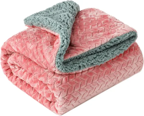 Miniatura 12 de Manta mullida o manta mullida para bebé niña o niño, suave y cálida y acogedora manta de vellón coral para bebé, bebé o recién nacido, manta