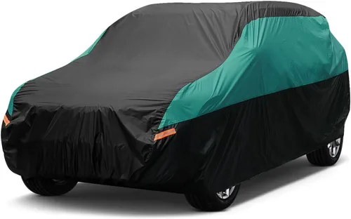 SEAZEN Funda impermeable para automóvil SUV para todo tipo de clima, cubierta de automóvil para exteriores, protección contra el viento y la nieve,