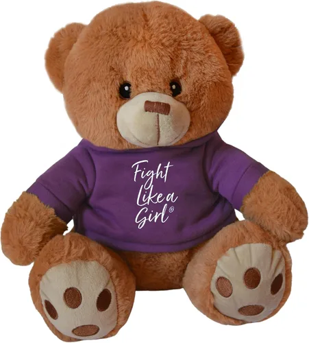 Miniatura 11 de Fight Like a Girl Oso de peluche Fight Pal para el melanoma, conciencia sobre el cáncer de piel - Negro