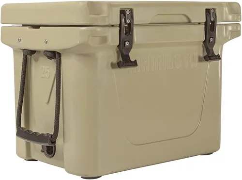 Miniatura 4 de Mammoth Ranger 25 - Hielera rígida aislada con capacidad de 25 cuartos de galón, capacidad para 30 latas, ideal para barco, campamento, bronceado