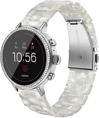 Miniatura 8 de Correas de reloj para mujer Fossil - Gen 5E 1.654 in / Gen 6 1.654 in / Gen 4 Venture HR Bandas Correa de resina perla liberación rápida