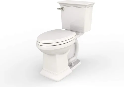 Miniatura 5 de American Standard 2917228.020 Town Square S - Silla de inodoro de dos piezas, altura alargada frontal, color blanco, 1.28 GPF