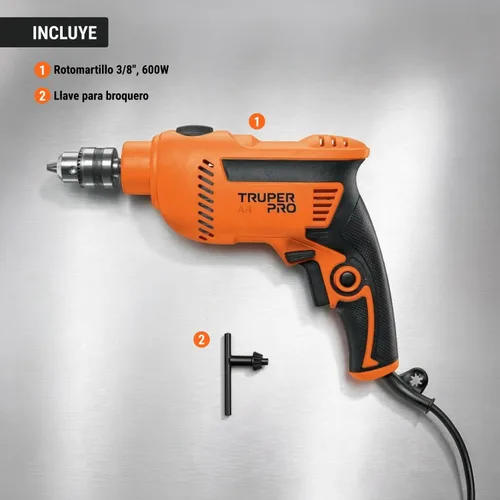 Miniatura 7 de Rotomartillo 3/8, profesional, 550 W