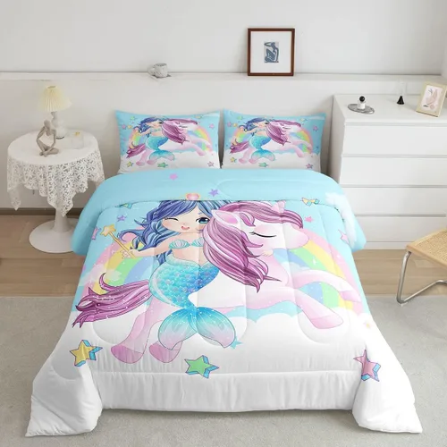 Miniatura 15 de Lindo Juego de Edredón de Elefante Juego de Ropa de Cama de Animales de Dibujos Animados para Niños Niñas Mujeres Adultos Edredón de Hojas