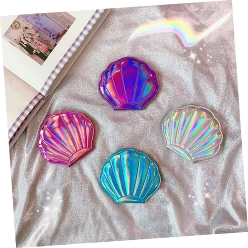 Miniatura 9 de Luxshiny Espejo de bolsillo para mujer, espejo de billetera delgado, plegable, portátil, compacto, de doble cara, plegable para maquillaje ()
