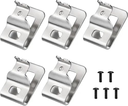 Miniatura 6 de N268241 N086039 Clips de cinturón 304 Clips de taladro de acero inoxidable Ganchos de herramientas para herramientas eléctricas Dewelt 20V