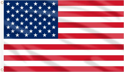 AhfuLife Bandera estadounidense para exteriores de 3 x 5 pies, bandera grande de Estados Unidos de doble cara con ojales de latón para decoración de