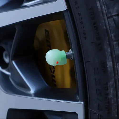 Miniatura 4 de 4 PIEZAS, 8 PIEZAS Tapas Universales Fluorescentes para Válvulas de Neumáticos, Tapas Luminosas para Válvulas de Aire de Neumáticos de Coche