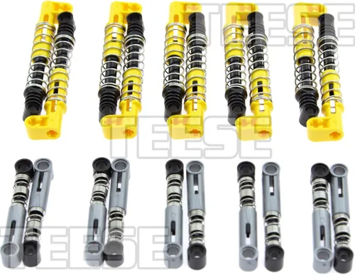 Miniatura 2 de TEESE 20 piezas de amortiguador compatibles con piezas técnicas, piezas de repuesto de 6L/9.5L MOC para automóvil, camión, rueda (color aleatorio)