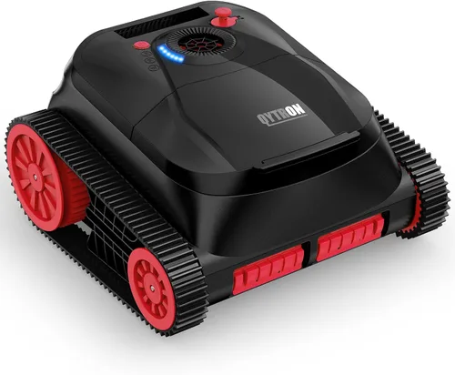 Miniatura 10 de NIXBOT QP5 - Limpiador robótico de piscina, aspiradora inalámbrica para piscinas enterradas, sistema de turbina de doble motor, aspiradora robótica