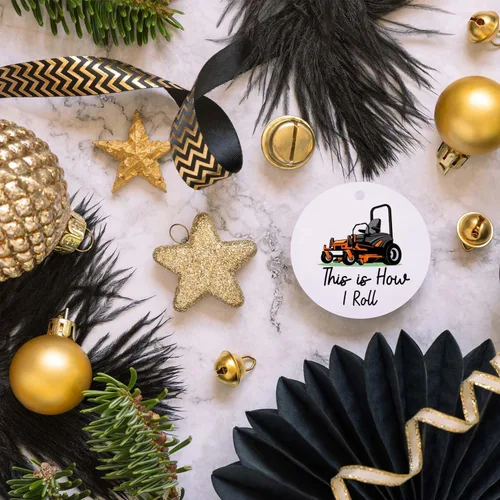 Miniatura 5 de Adorno de Navidad para cortacésped, así es como ruedo, decoración de fiesta, decoración colgante de árbol de Navidad para marido, hombre, papá
