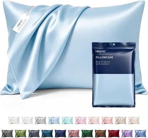 Miniatura 60 de MR&HM - Funda de almohada de satén 16- verde floral
