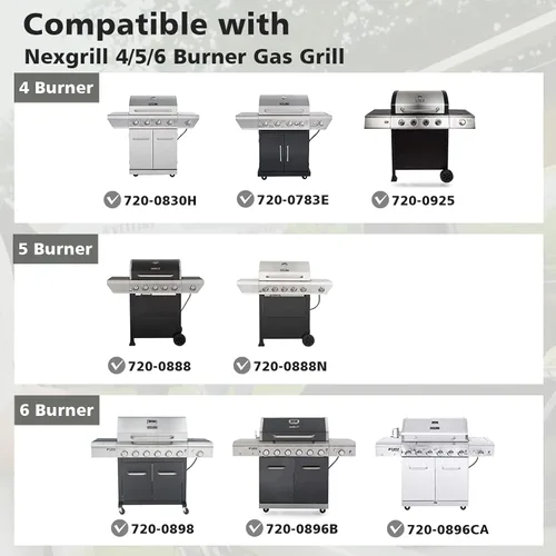 Miniatura 2 de Piezas de repuesto de placas de calor para parrilla Nexgrill, tiendas de campaña de calor de acero inoxidable para parrilla de gas Home Depot