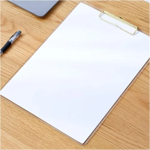 Miniatura 5 de Files Folder Acrylic File Clipboard Folder Writing Pad File Clipboard for Doctor Office Files Organizer (Color : Gold)