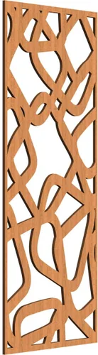 Miniatura 140 de Acme Paneles de pared decorativos de madera con calado, 9 3/8 pulgadas de ancho x 24 3/8 pulgadas de alto x 1/4 de alto, roble rojo