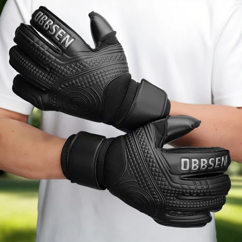 Miniatura 5 de Guantes de portero de fútbol con espinas para los dedos, guantes de portero de fútbol para niños, jóvenes y adultos, agarre fuerte antideslizante