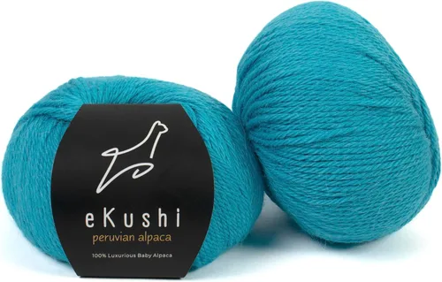 Miniatura 72 de 100% Hilo de Alpaca para Bebé para Tejer y Ganchillo - Juego de 3 Madejas de Hilo Premium DK - Ligero, Hipoalergénico y Térmico Hecho en Perú - N010
