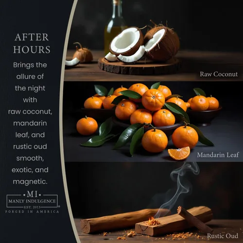 Miniatura 2 de Manly Indulgence After Hours - Velas perfumadas para hombres, 16.5 onzas, una sola mecha, cera de mezcla de soja premium, 60 horas de combustión
